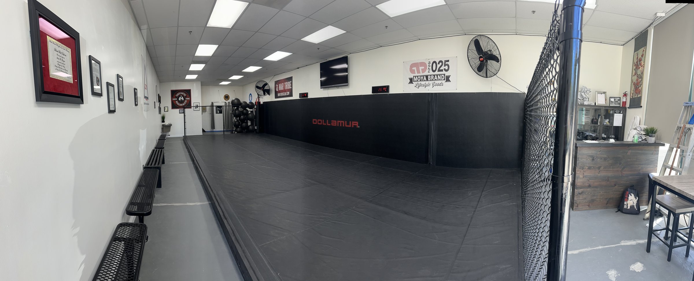 Panoramic view of the training floor at Trilogy Martial Arts